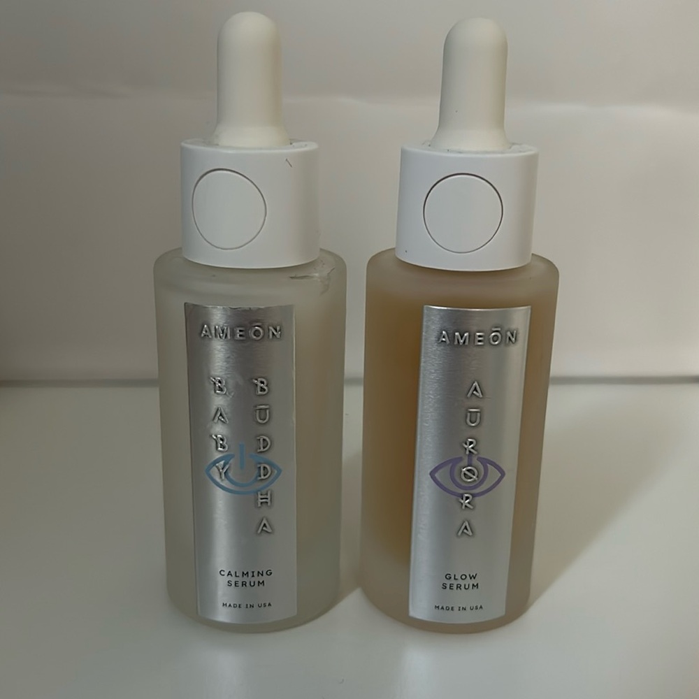 Ameon Aurora Glow Serum & Baby Buddha Calming Serum